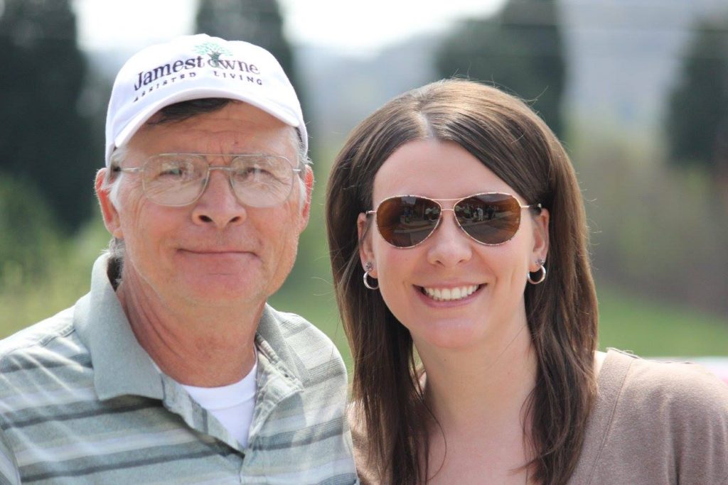Jamestowne Senior Living resident with woman